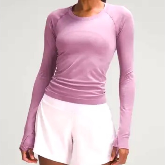 lululemon athletica Tops - LULULEMON Pink Swiftly Tech Long Sleeve Shirt Size 2